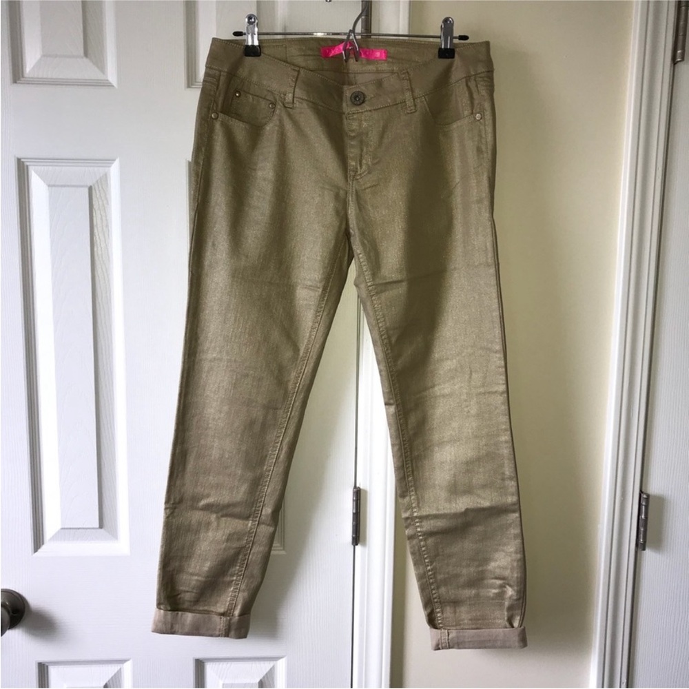 Tinseltown Denim Couture Gold Jegging Jean 9